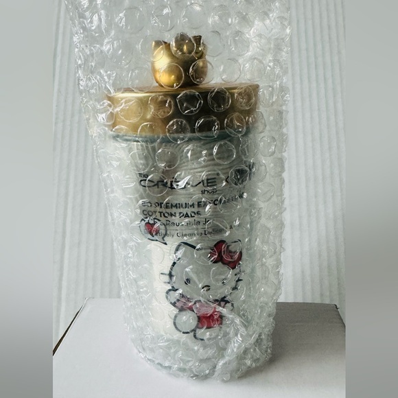 💚 HELLO KITTY-Cotton pads in an adorable, reusable Hello Kitty container - Picture 3 of 11